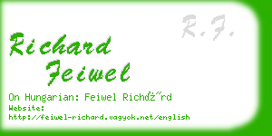 richard feiwel business card